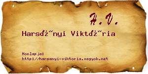 Harsányi Viktória névjegykártya